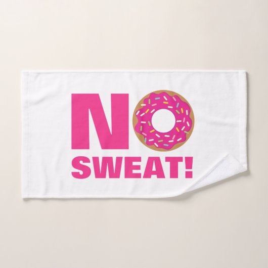 Cadeau serviette de sport drôle design beignet san (Serviette à main)