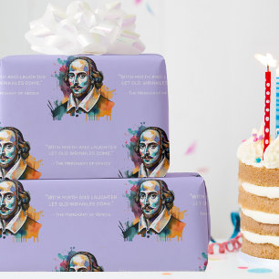 Cadeau Shakespeare en miroir - Papier d'enveloppement col