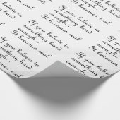 Cadeau Si vous croyez au papier d'emballage (Coin)