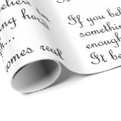 Cadeau Si vous croyez au papier d'emballage (Coin rond)