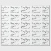 Cadeau Si vous croyez au papier d'emballage (Plat)