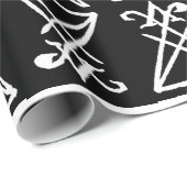 Cadeau Sigil de papier d'emballage de Lucifer (Coin rond)