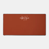 Cadeau simple monogramme minimaliste rouge écarlat (Recto)