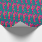 Cadeau sirènes rouges sur papier vert (Coin)