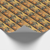 Cadeau Skeleton Citrouille Halloween papier enveloppant (Coin)