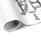 Cadeau SKELETON EN Papier À L'ENVELOPPEMENT CIGARETTE À F (Coin rond)