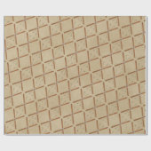 Cadeau Skis De Fond Sur Papier Ancien (Plat)