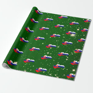 Cadeau Slovaquie Carte du drapeau slovaque Papier d'envel