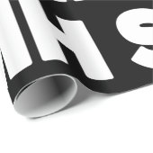 Cadeau SMH | Papier d'enrobage de l'arceau de texte (Coin rond)