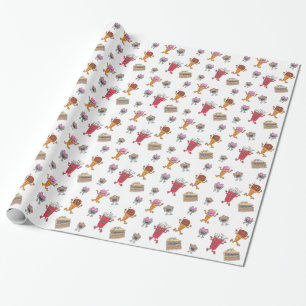 Cadeau SNACK ATTAQUE D'ANNIVERSAIRE Papier à envelopper