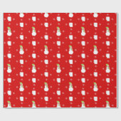 Cadeau Snowman et papier toilette Noël 2020 (Plat)