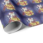 Cadeau Souris de Noël avec le papier d'enveloppe de (Coin rond)