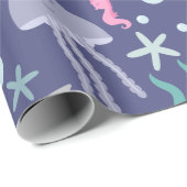 Cadeau Sous Le Papier D'Emballage De Mer (Coin rond)