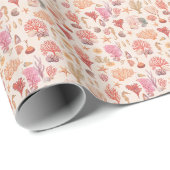 Cadeau Sous le papier d'emballage de mer (Coin rond)