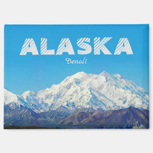 Cadeau souvenir aimant Alaska Montagne Denali