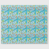 Cadeau Spaceman vs. Alien Papier à enveloppement brillant (Plat)