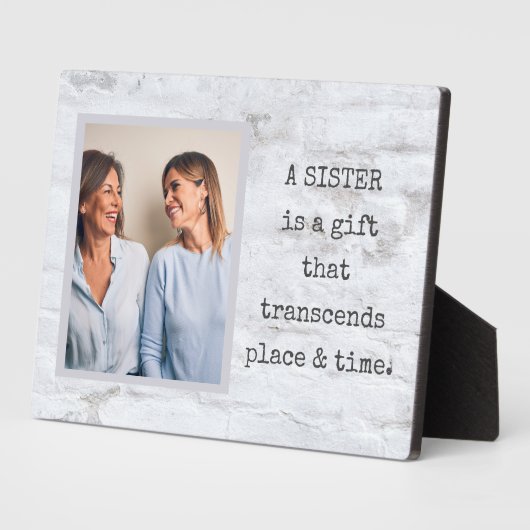 Cadeau spécial ! Plaque photo SISTER avec Easel (Côté)