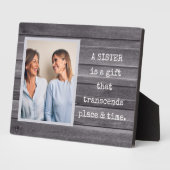 Cadeau spécial ! Plaque photo SISTER avec Easel (Côté)