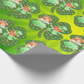 Cadeau St. Patrick Leprechauns Papier Shamrock (Coin)