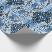 Cadeau Style art autochtone emballer papier points bleus (Coin)