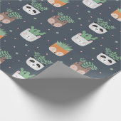 Cadeau Succulents dans les pots Enveloppement Papier (Coin)