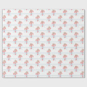 Cadeau Sucres de canne d'aquarelle de Noël Papier d'envel (Plat)