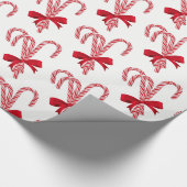 Cadeau Sucres de canne papier d'enveloppement de Noël (Coin)