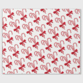 Cadeau Sucres de canne papier d'enveloppement de Noël (Plat)