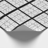 Cadeau Sudoku Puzzle papier d'enveloppement de conception (Coin)