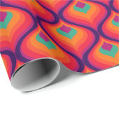 Cadeau Super Kitsch Mod rétro 60s les années 70 papier d' (Coin rond)