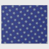 Cadeau Superbe papier d'enveloppement de flocon de neige (Plat)