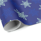 Cadeau Superbe papier d'enveloppement de flocon de neige (Coin rond)