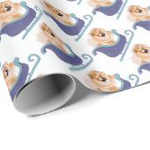 Cadeau SUR LE FLEUVE Red Chow papier d'emballage (Coin rond)