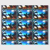 Cadeau Surf 10 papier d'enveloppement (Plat)