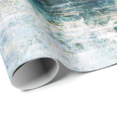 Cadeau Swans avec papier d'emballage d'aquarelle (Coin rond)