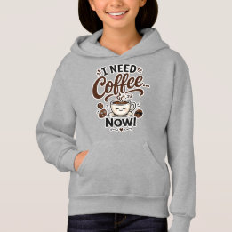 Cadeau sweat-shirt Fun Kids Coffee J'ai besoin de