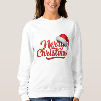 Cadeau sweatshirt blanc Joyeux Noël
