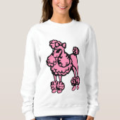 Cadeau Sweatshirt de caniche rose (Devant)