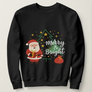 Cadeau sweatshirt de Noël du Père Noël Merry & Bri