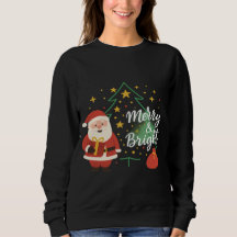 Cadeau sweatshirt de Noël du Père Noël Merry & Bri