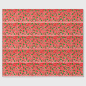 Cadeau Symboles de Noël Papier Motif (Plat)