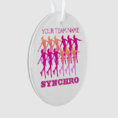 Cadeau synchro de coutume de patinage artistique (devant)