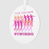 Cadeau synchro de coutume de patinage artistique (devant)