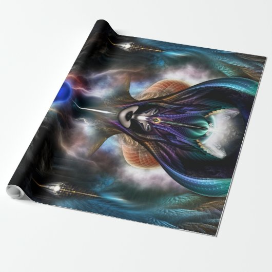 Cadeau Taidushan Sai Esprit De Puissance Wrapper Papier (Déroulé)