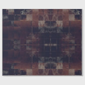 Cadeau Tan Cowhide Patchwork Imprimer papier d'emballage (Plat)