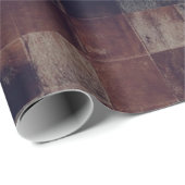 Cadeau Tan Cowhide Patchwork Imprimer papier d'emballage (Coin rond)