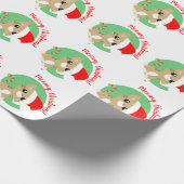 Cadeau Tan Meowy Christmas Kitty Wrapper Papier (Coin)