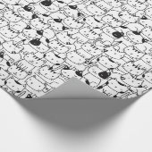 Cadeau Tant de Motif de chats papier d'enveloppement (Coin)
