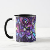 Cadeau tasse à café clair de lune vitrail (Gauche)