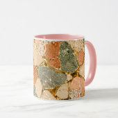 Cadeau Tasse à Café Matin Terrazzo Kintsugi Or (Devant droit)